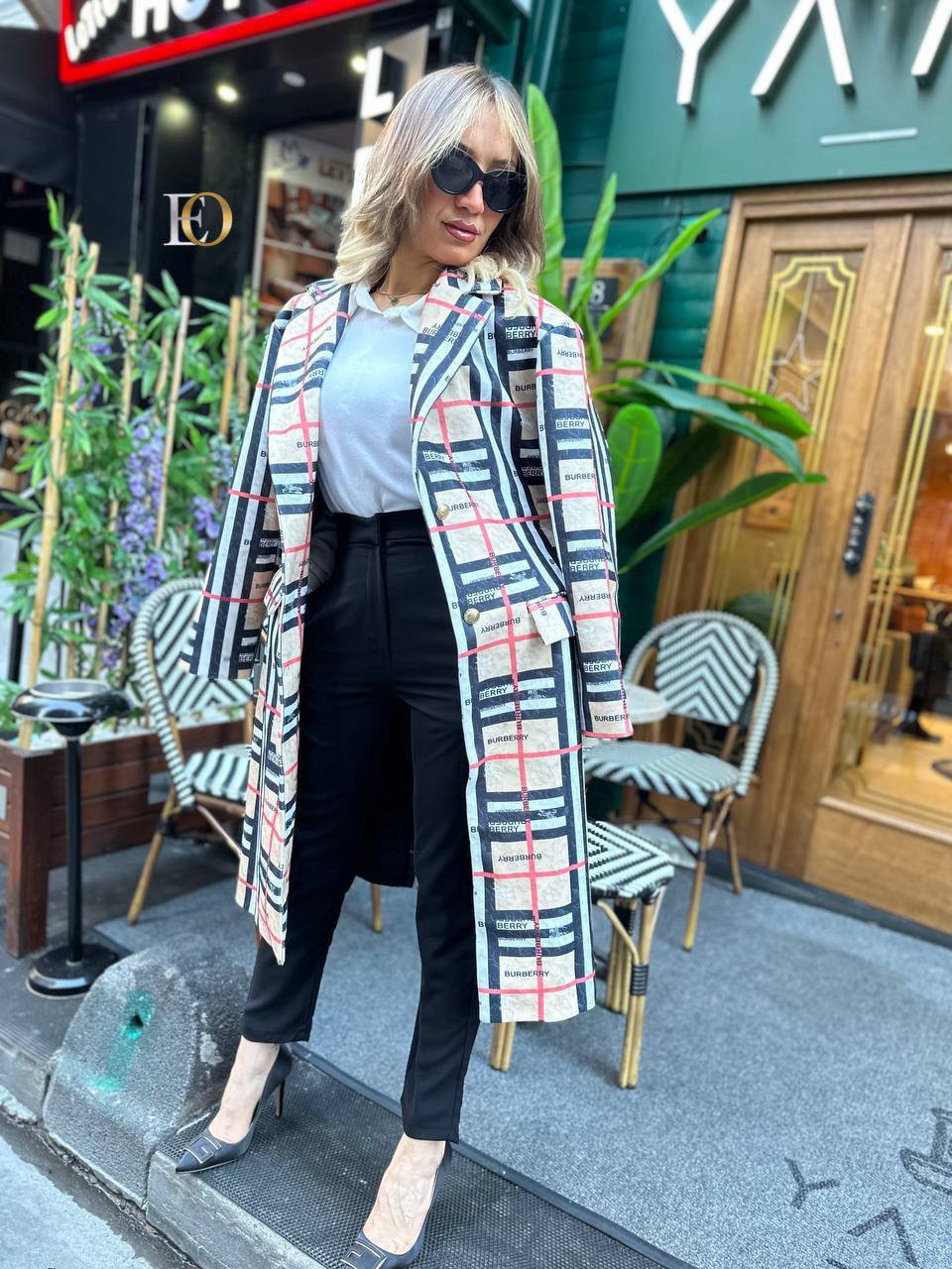 burbary women long coat