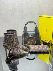 Fenidi new season pointed heels shoes bag set