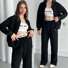 Quilted Jacquard Sports Set