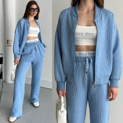 Quilted Jacquard Sports Set