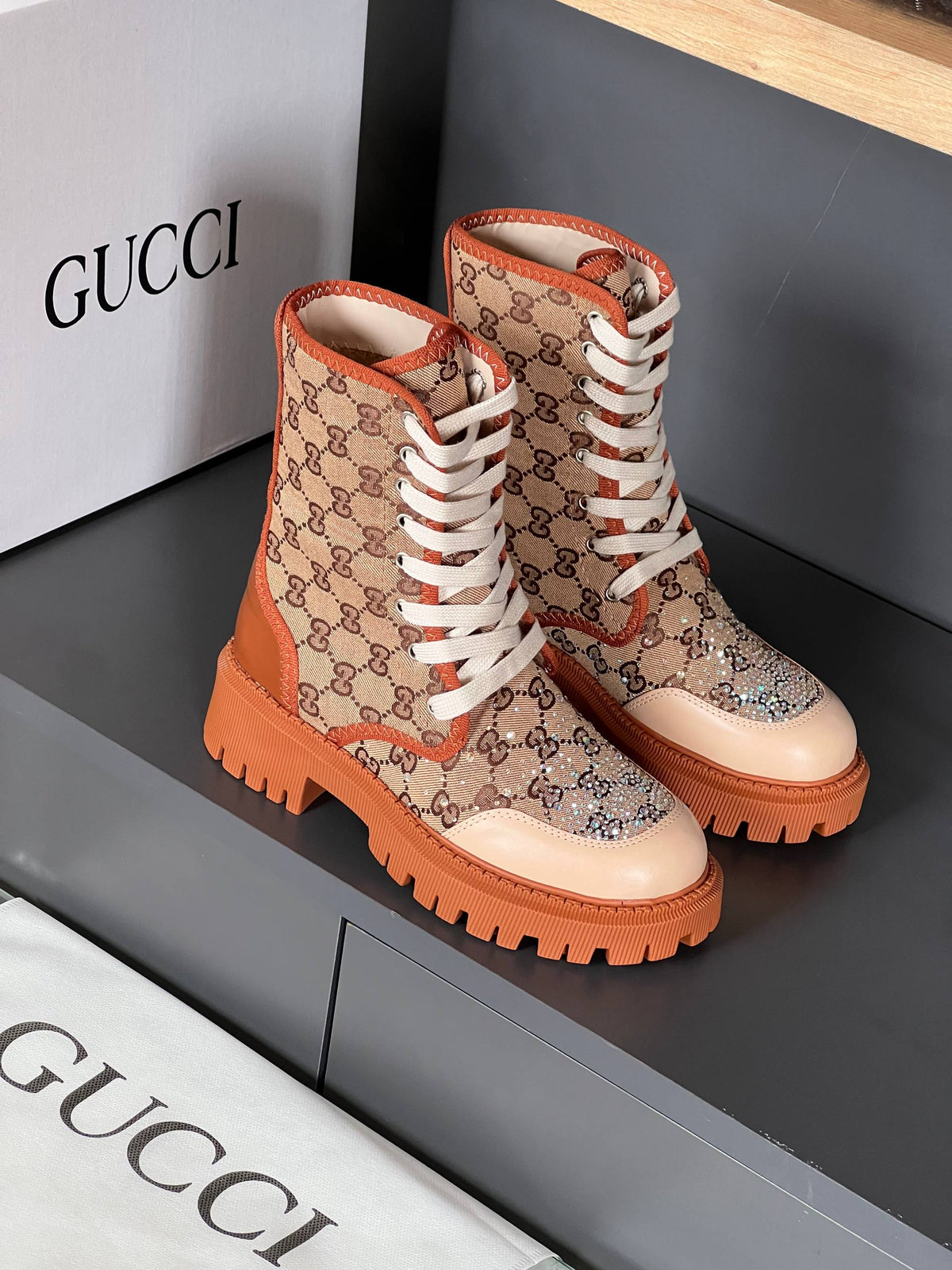 GG glittery women's boots