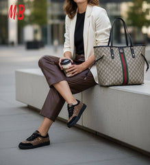 GG women sneakers bag set