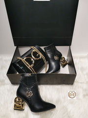 dol ga women black women boots set