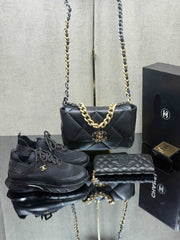 chanal sneakers and bag set