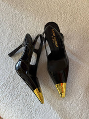 YSL pointed toe heels