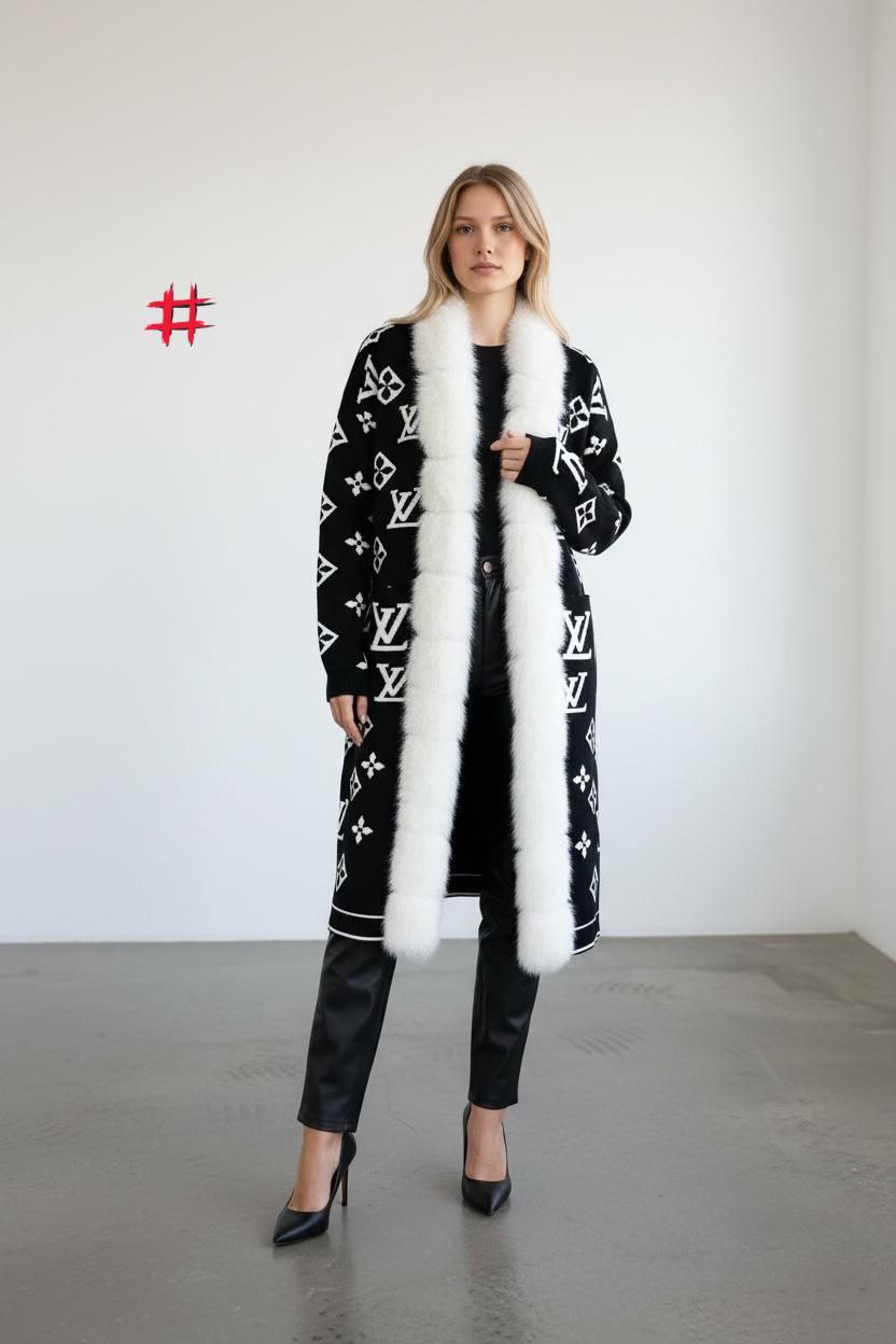 LV fur cashmere jacket