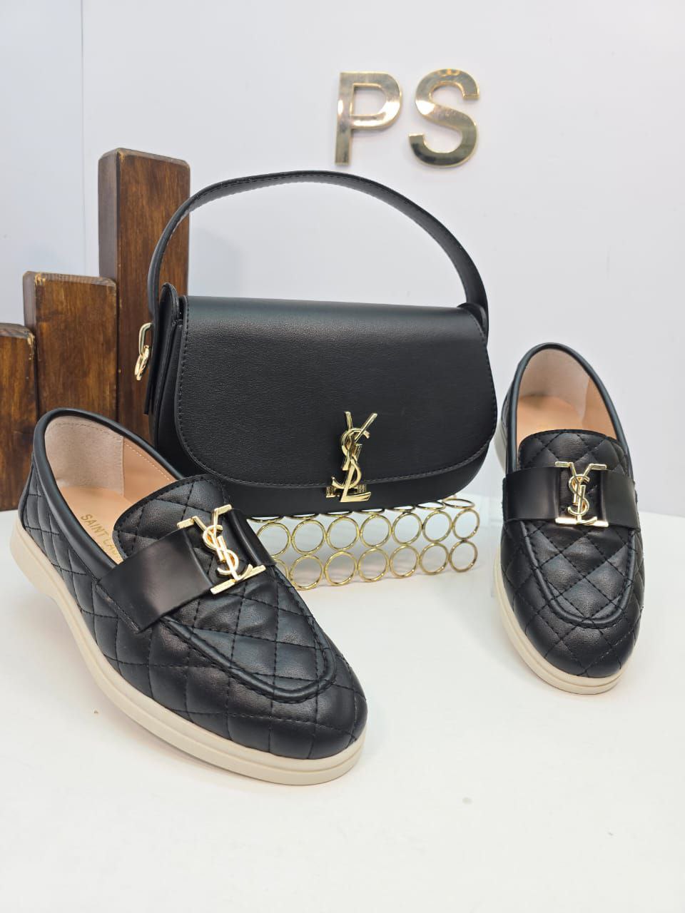 YSL sandal and bag set