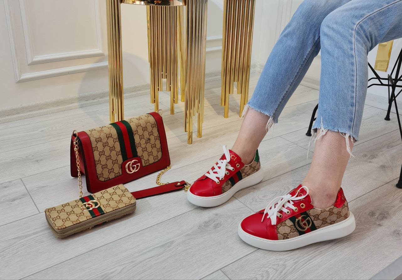 GG classic sneaker bag set