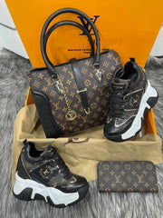 High-soled LV shoe set