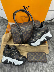 High-soled LV shoe set