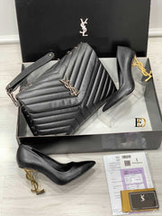 YSL heeled shoes bag set