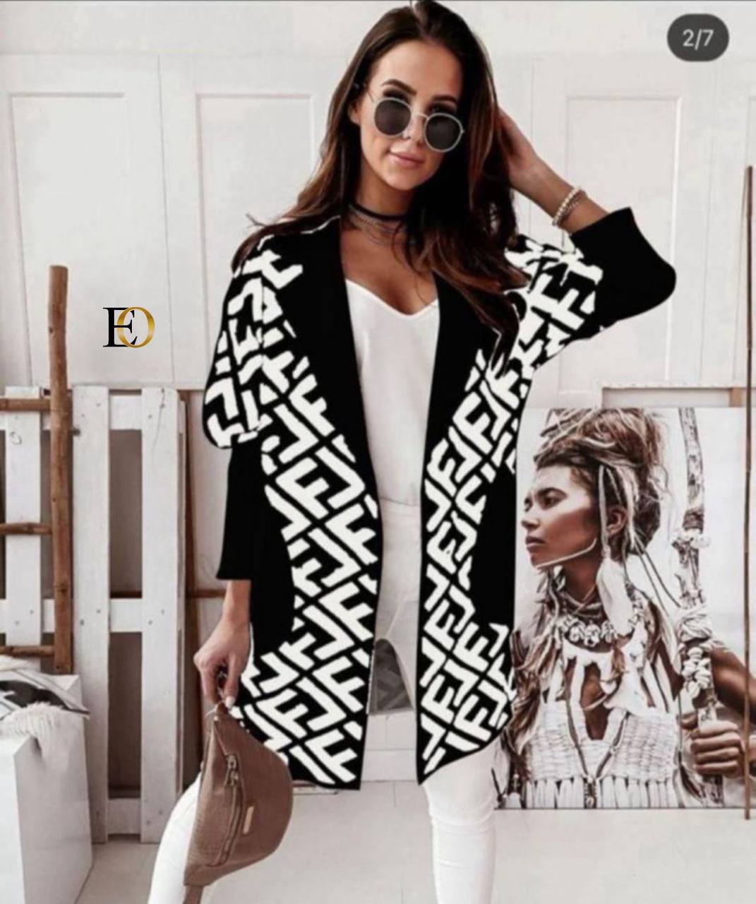 SILK YARN KNIT CARDIGAN