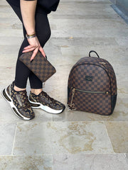 Shoe bag set combination with LV written next to it