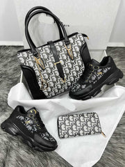 Christian D running shoes bag set