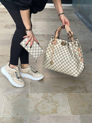 Only New season LV cream bag and Wallet