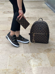 Sneaker and bag set in LV top band style