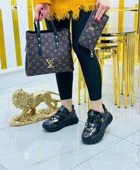 Only LV high-heeled women's sneakers