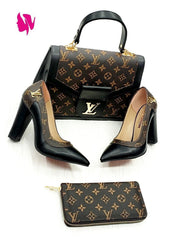 Lv newest high heels set