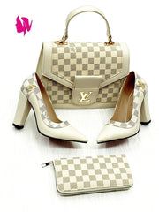 Lv newest high heels set