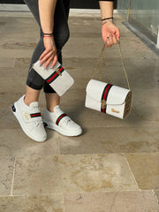 Band-style sneaker set with GG logo on the side