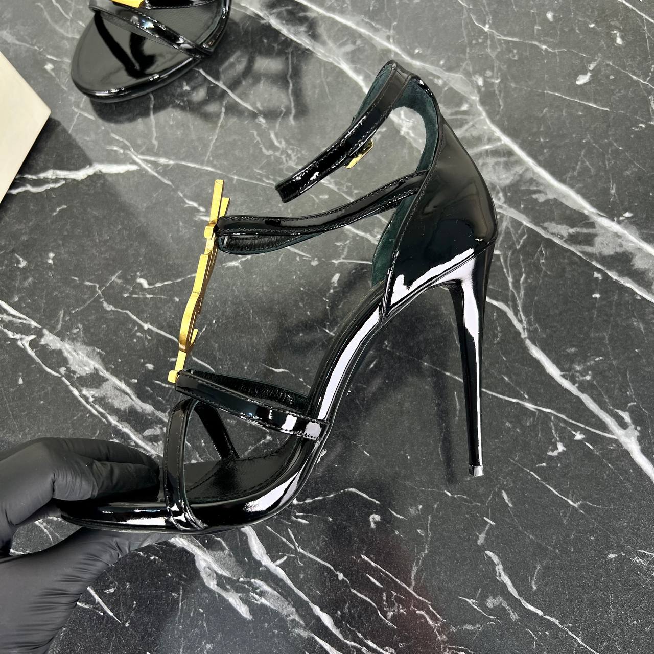 YSL genuine leather pointed heel new season high heels