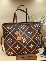 LV NEVERFULL BROUDED BAGS 2