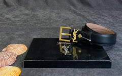 YSL genuine leather belt