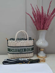 Christian D picnic and beach basket bag model