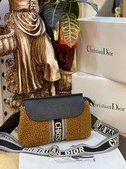 Christian D bag with feather detail