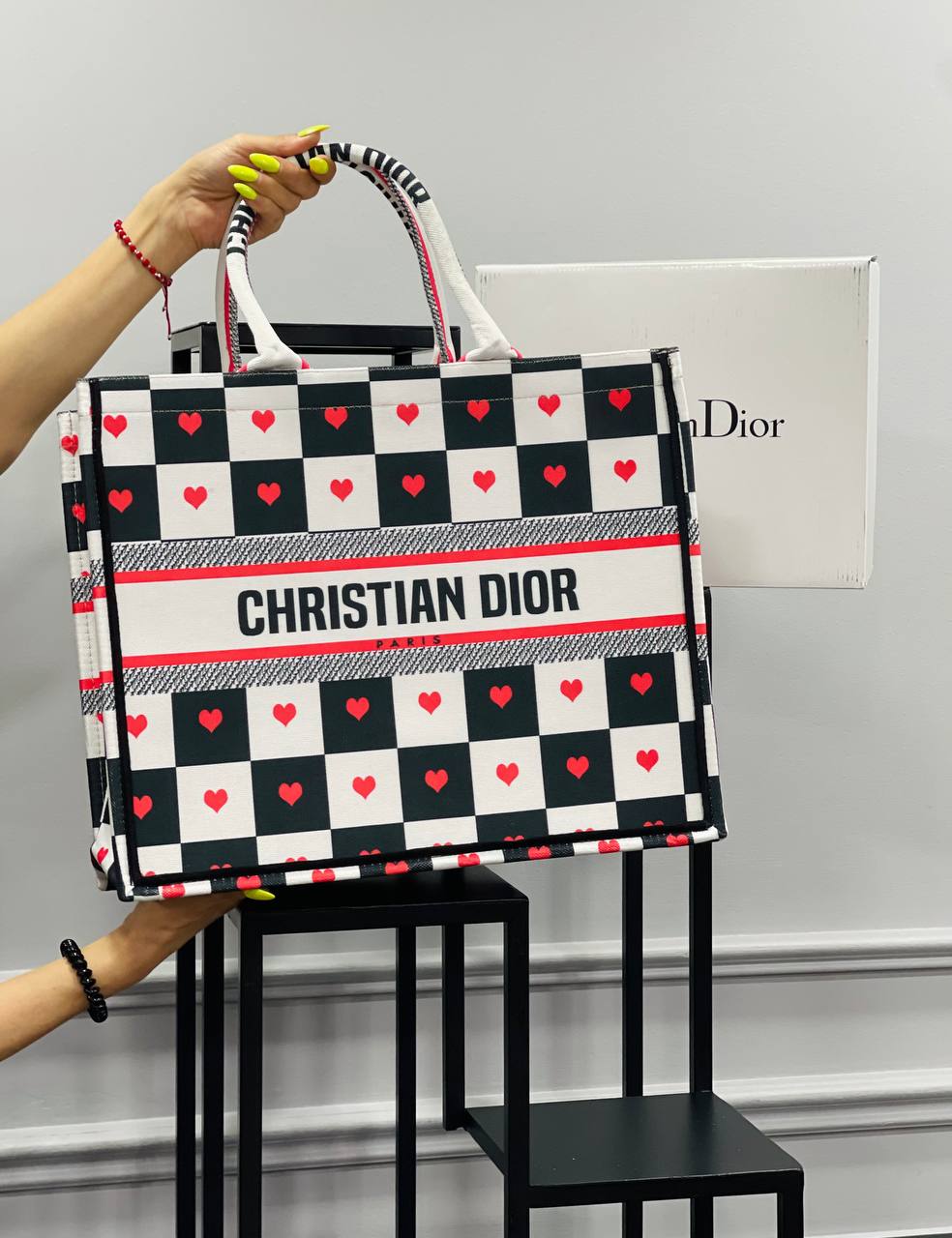 CHRISTIAN D SHOPPING TOTE BAG