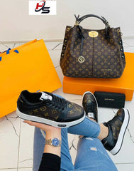 LV Sneakers angora bag model set