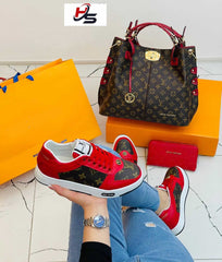 LV Sneakers angora bag model set