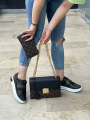 LV band sneaker bag set