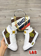 boots style fenidi sneakers bag set